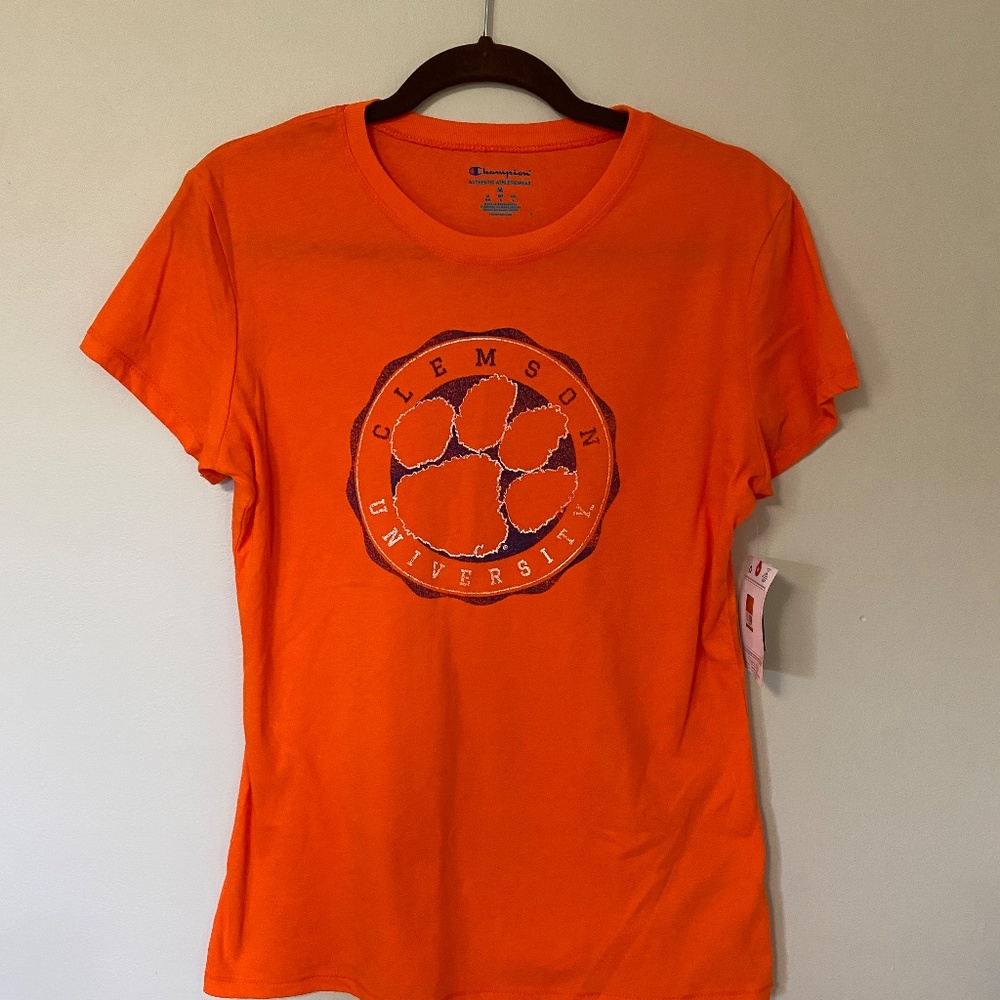 Champion Clemson University t-shirt, women’s size medium, NWT